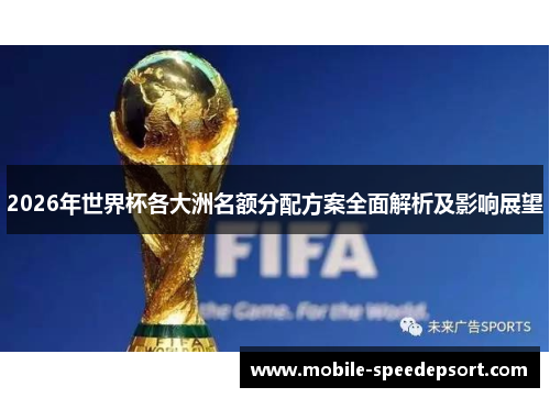 2026年世界杯各大洲名额分配方案全面解析及影响展望