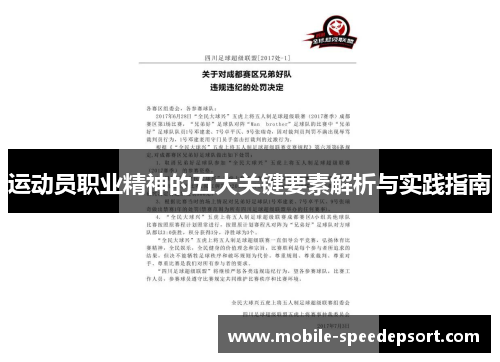运动员职业精神的五大关键要素解析与实践指南