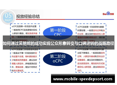 如何通过吴艳妮的成功实现公众形象转变与口碑逆转的战略路径